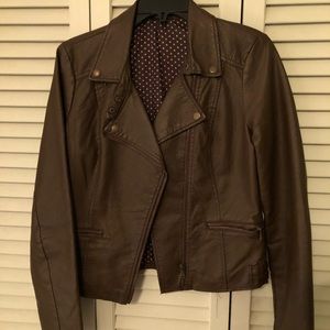 Rue21 brown faux leather jacket